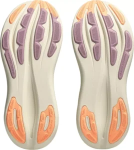 Zijaanzicht van de zwarte Asics Gel-Nimbus 28 dames