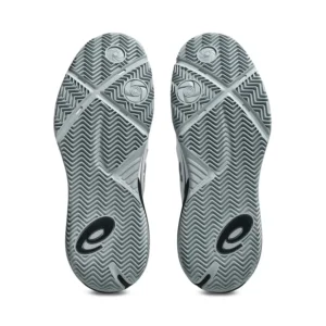 Onderkant van de Asics Gel-Resolution 10 Padel herenschoen met het specifieke padelprofiel en Pivot Points voor soepele draaibewegingen.