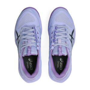 Asics Gel-Solution Speed FF 4 Clay damesschoen in het blauw (1042A312-400) met visgraatprofiel voor gravel en padel