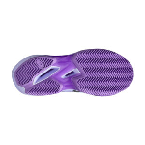 Asics Gel-Solution Speed FF 4 Clay damesschoen in het blauw (1042A312-400) met visgraatprofiel voor gravel en padel