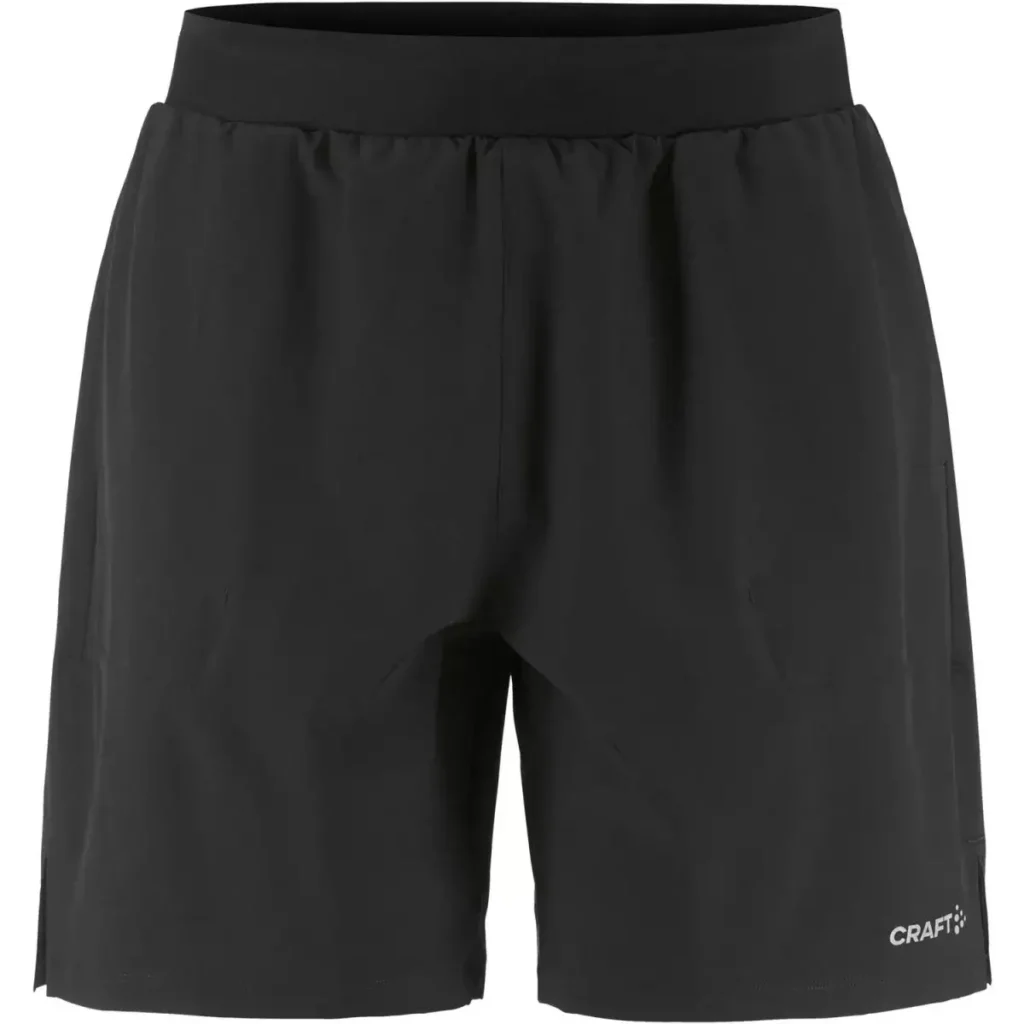 Craft Adv Essence 2-in-1 heren shorts zwart vooraanzicht