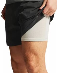 Craft Adv Essence 2-in-1 heren shorts zwart vooraanzicht