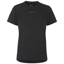 Craft Adv Essence SS Tee 2 dames sportshirt zwart vooraanzicht