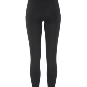 Craft Adv Essence Warm Tights 3 W zwarte dames warme hardlooptight met geborstelde binnenkant en brede tailleband