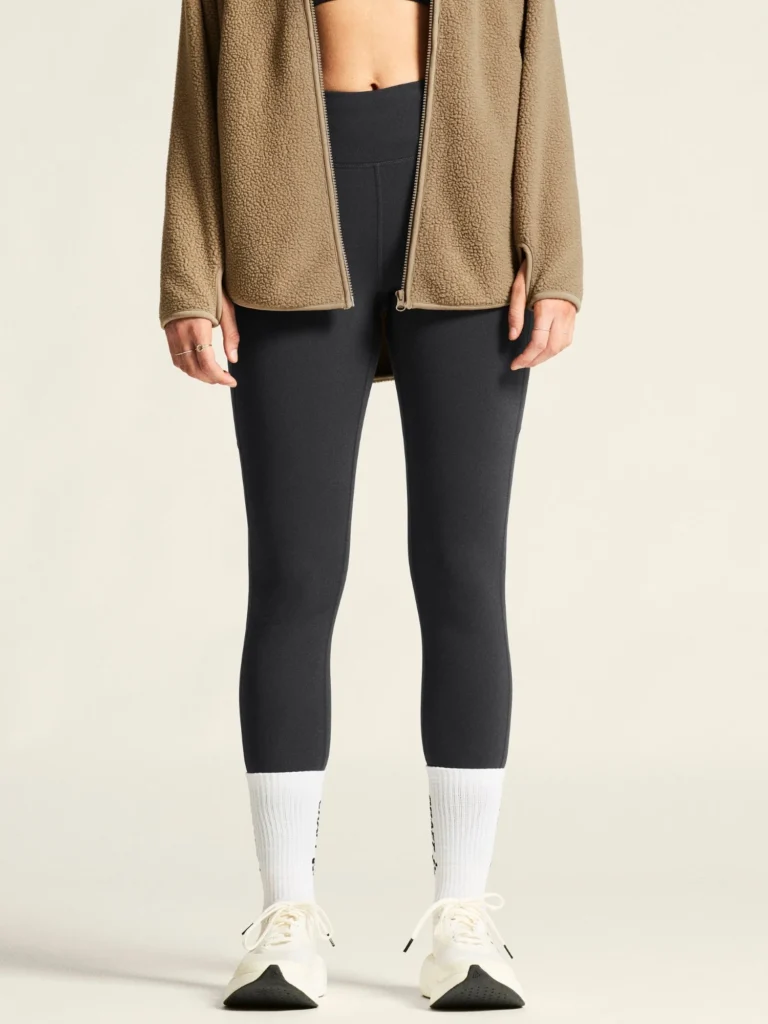 Craft Adv Essence Warm Tights 3 W zwarte dames warme hardlooptight met geborstelde binnenkant en brede tailleband