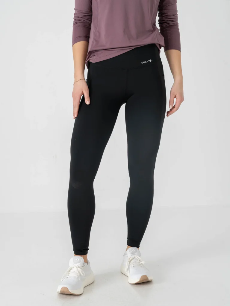 Craft Essence Tights 3 W dames lange sportlegging zwart vooraanzicht
