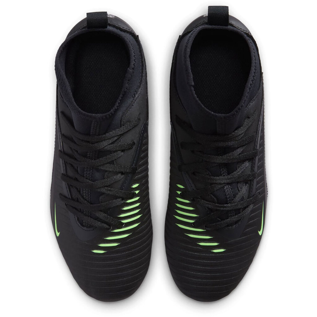 Nike Jr Phantom 6 High Club FG MG voetbalschoenen voor kinderen in het zwart