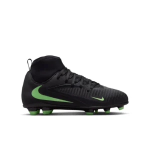 Nike Jr Phantom 6 High Club FG MG voetbalschoenen voor kinderen in het zwart
