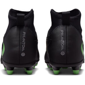 Nike Jr Phantom 6 High Club FG MG voetbalschoenen voor kinderen in het zwart