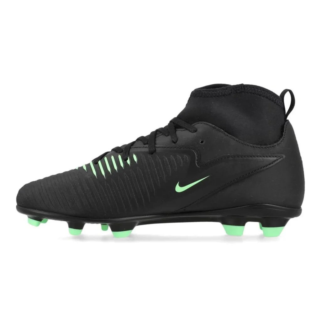 Nike Jr Phantom 6 High Club FG MG voetbalschoenen voor kinderen in het zwart