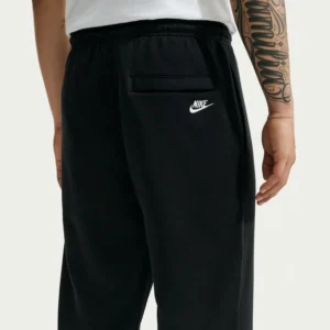 Nike Sportswear Club Fleece Open Hem heren broek zwart vooraanzicht