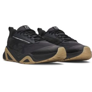 Under Armour Charged Commit TR 5 fitnesstrainers voor heren in het zwart (6007140-016) met platte zool en verstevigde hielkap