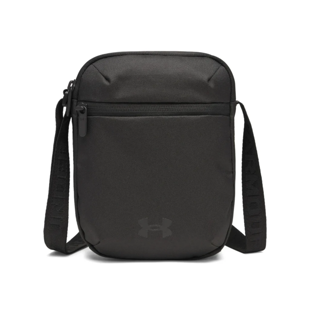 Under Armour Essential Crossbody tas in het zwart (6011276-001) met verstelbare schouderband en ritszakken