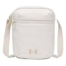 Under Armour Essential Crossbody tas in het wit (6011276-135) met verstelbare schouderband en ritszakken