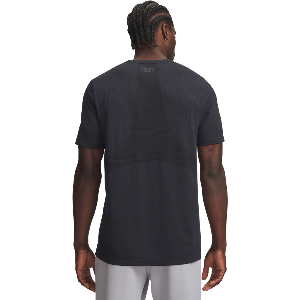 Under Armour Vanish Seamless Shortsleeve 6011611-001 heren sportshirt in Black