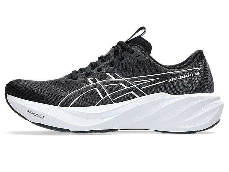 ASICS GT-2000 15 Heren 1011C235-001 zwart witte antipronatie hardloopschoenen met FF BLAST MAX demping