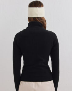 Aim'n Black Stretch Fleece Zip Jacket warm en elastisch zwart dames fleece vest met rits