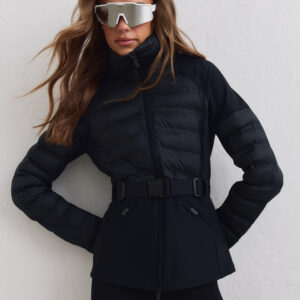 Aim'n Black Hybrid Jacket lichtgewicht en geïsoleerd zwart dames hybride outdoor jack