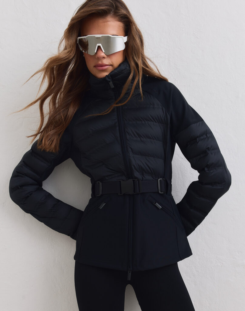 Aim'n Black Hybrid Jacket lichtgewicht en geïsoleerd zwart dames hybride outdoor jack