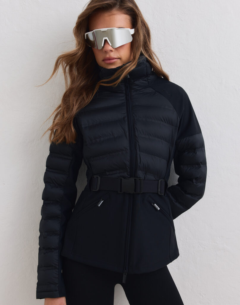 Aim'n Black Hybrid Jacket lichtgewicht en geïsoleerd zwart dames hybride outdoor jack