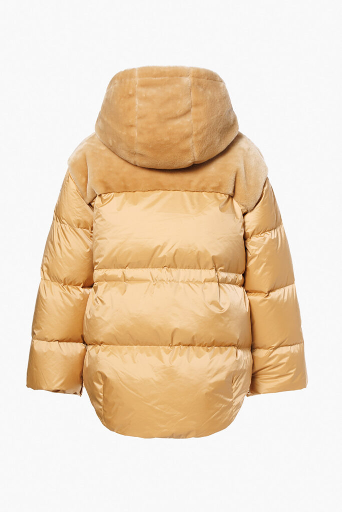 Goldbergh Kimochi Jacket GB00320263-7485 zandkleurig luxe damesjack met opstaande kraag