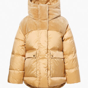 Goldbergh Kimochi Jacket GB00320263-7485 zandkleurig luxe damesjack met opstaande kraag