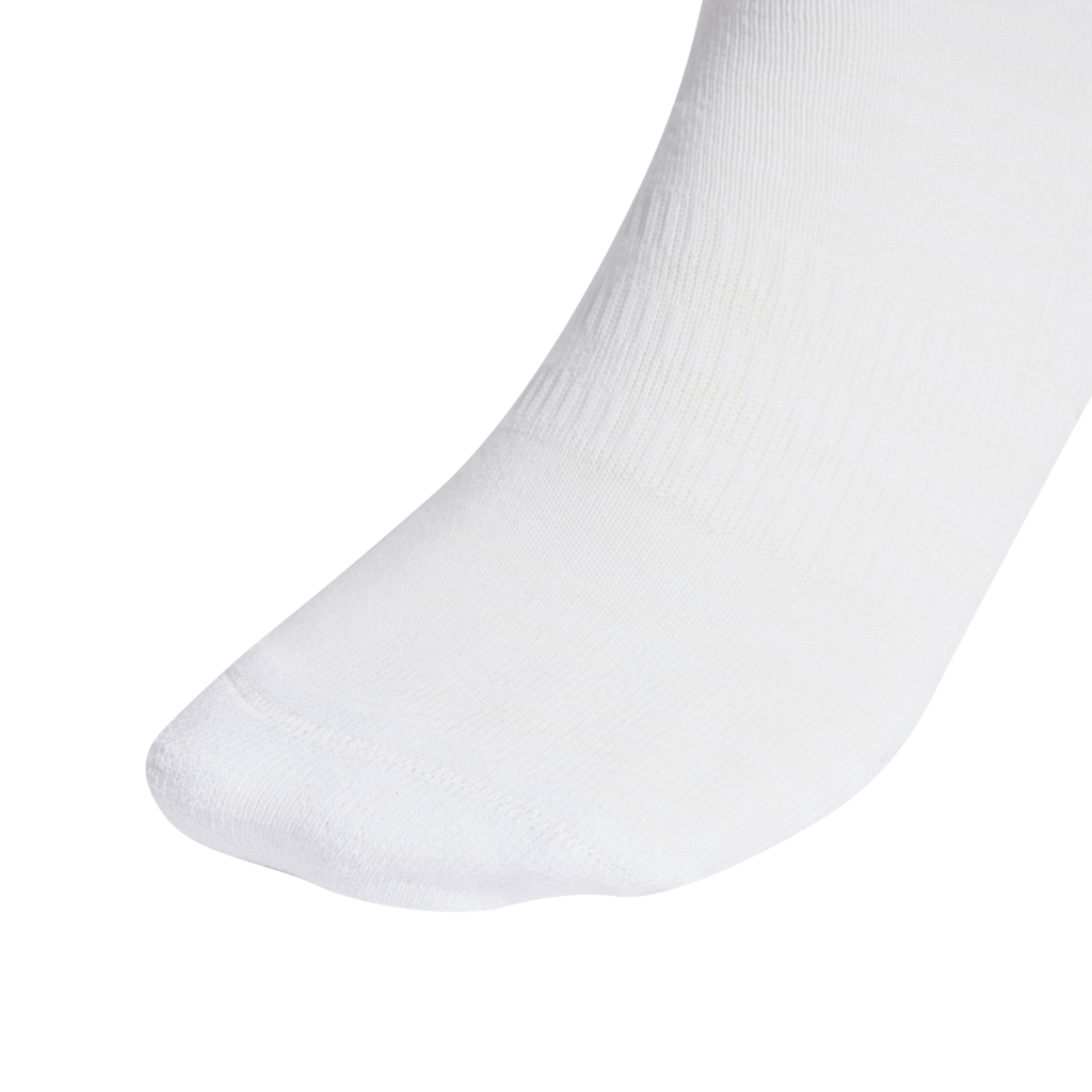 adidas C Spw Crw 3P Sock HT3446 witte hoge sportsokken met zwarte adidas Badge of Sport en gedempte zool 3-pack