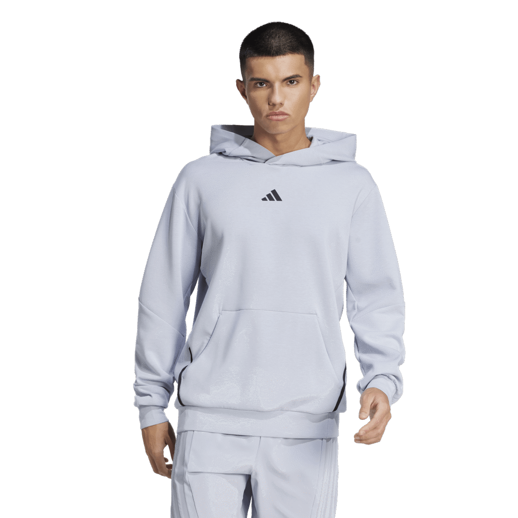 Adidas D4T Hoodie JN7393 technische en ademende heren sweater met capuchon en ritszakken