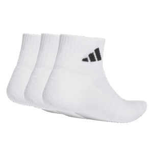 adidas C Ess Ank 3P JZ0523 zwarte enkelsokken met wit adidas logo en gedempte zool 3-pack