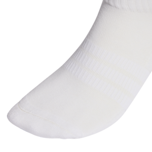 adidas C Ess Ank 3P JZ0523 zwarte enkelsokken met wit adidas logo en gedempte zool 3-pack