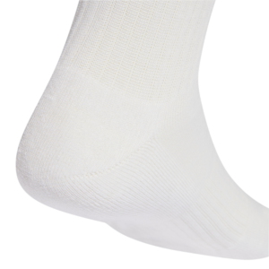 adidas 3S Ess C Crw 3P JZ0532 witte hoge sportsokken met zwarte 3-Stripes en ingeweven logo 3-pack