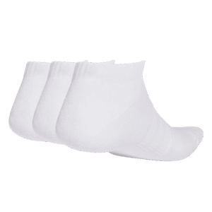 adidas Cushioned Low-Cut Socks 3P JZ0535 zwarte lage sportsokken met wit adidas logo en gedempte zool 3-pack