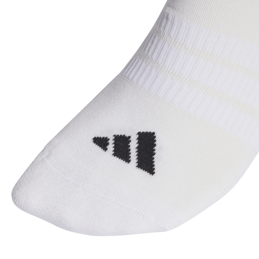 adidas Cushioned Low-Cut Socks 3P JZ0535 zwarte lage sportsokken met wit adidas logo en gedempte zool 3-pack