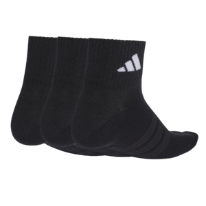 adidas T Ess Ank 3P KC9613 zwarte dunne enkelsokken met wit adidas logo 3-pack