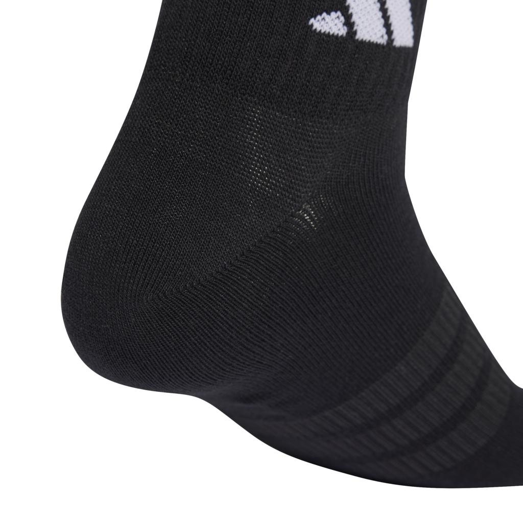 adidas T Ess Ank 3P KC9613 zwarte dunne enkelsokken met wit adidas logo 3-pack