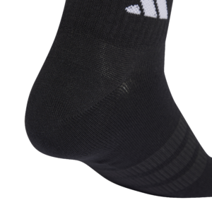 adidas T Ess Ank 3P KC9613 zwarte dunne enkelsokken met wit adidas logo 3-pack