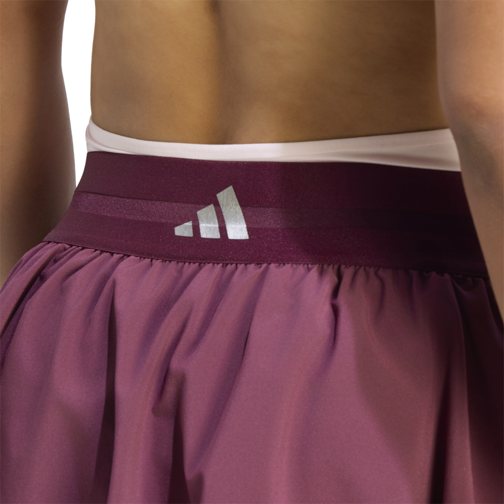 Adidas Bubble Skirt Maroon/Lidevi comfortabel dames sportrokje voor tennis en padel