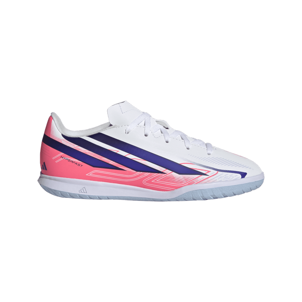 Adidas F50 Hyperfast Club in J junior zaalvoetbalschoenen met non-marking zool voor zaalvoetbal en gymles