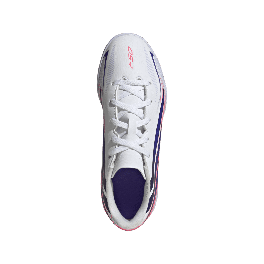 Adidas F50 Hyperfast Club in J junior zaalvoetbalschoenen met non-marking zool voor zaalvoetbal en gymles