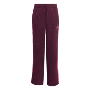 Adidas JG 3S FT OH PT KQ9062 comfortabele meiden trainingsbroek met open pijpen en iconische 3-Stripes