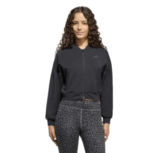 Adidas JG FI 3s FZ KR2253 meidenvest met capuchon, doorlopende rits en iconische 3-Stripes