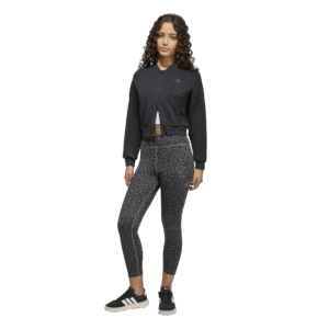 Adidas JG FI 3s FZ KR2253 meidenvest met capuchon, doorlopende rits en iconische 3-Stripes