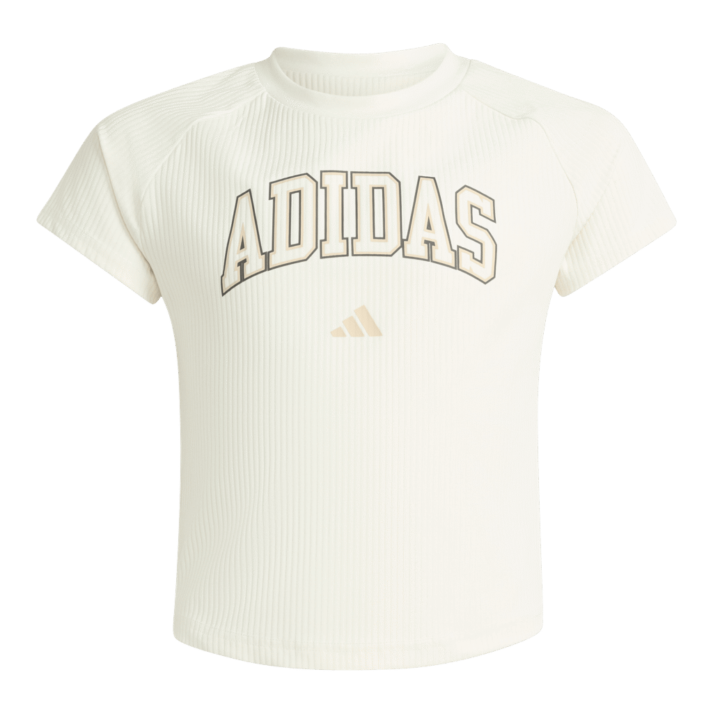 Adidas JG CLGT Shirt KS5125 comfortabel meidenshirt met sportieve collegestijl opdruk