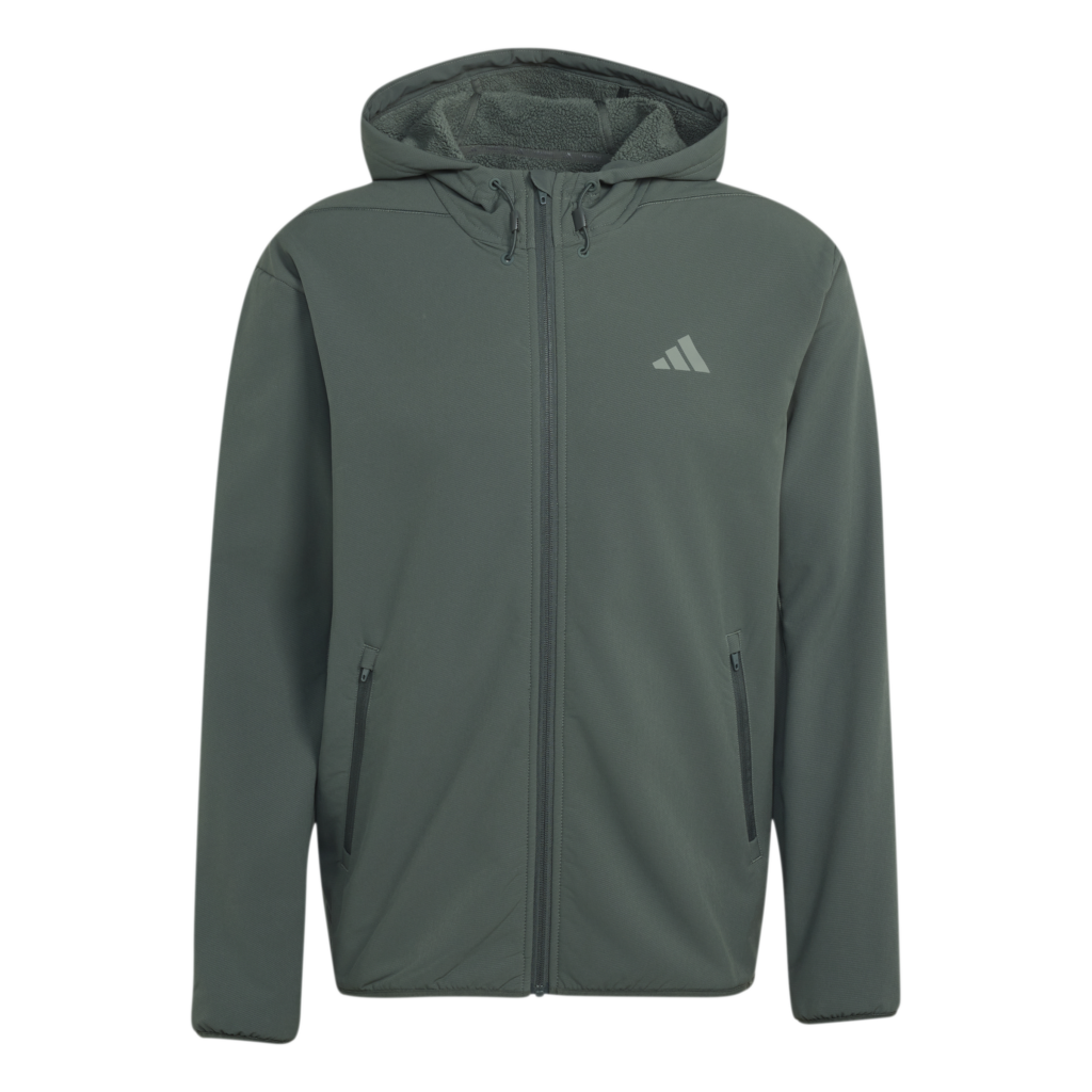 Adidas D4T CW Full-Zip KS6380 technisch en warm heren sportvest met rits en capuchon