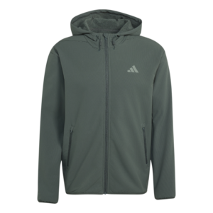 Adidas D4T CW Full-Zip KS6380 technisch en warm heren sportvest met rits en capuchon