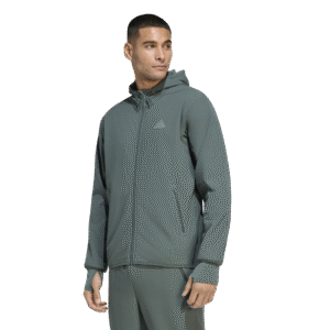Adidas D4T CW Full-Zip KS6380 technisch en warm heren sportvest met rits en capuchon