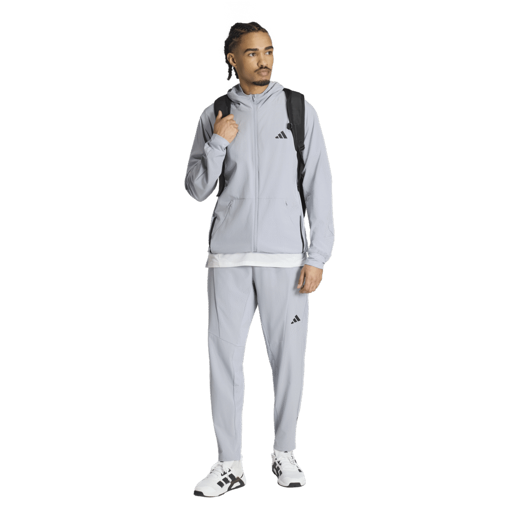 Adidas D4T Hybrid Pant KS6396 technische en elastische heren trainingsbroek met ritszakken