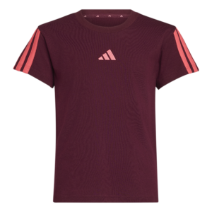 Adidas JG 3S Tee 160 KT3342 comfortabel meidenshirt met klassieke 3-Stripes op de mouwen