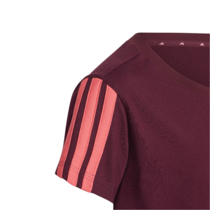 Adidas JG 3S Tee 160 KT3342 comfortabel meidenshirt met klassieke 3-Stripes op de mouwen