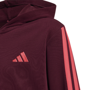 Adidas Junior Girls 3-Stripes French Terry Full-Zip Cropped Hoodie korter meiden vest met rits